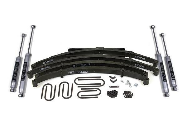 BDS Suspension - 4 Inch Lift Kit Jeep Cherokee SJ Wagoneer Grand Wagoneer or J10/J20 74-89 Leaf Springs NX2 Nitro