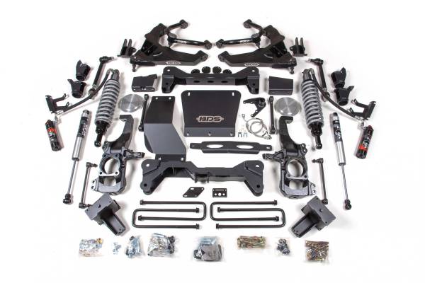 BDS Suspension - 6.5 Inch Lift Kit FOX 2.5 Coil-Over Conversion Silverado/Sierra 2500HD/3500HD 20-24 Diesel Block Kit Without Factory Overload FOX 2.5 Performance Elite