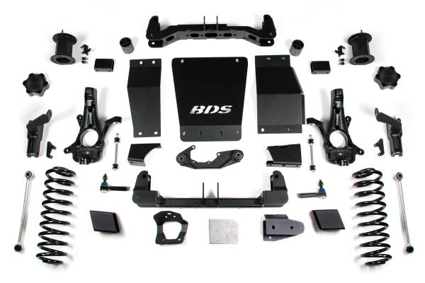 BDS Suspension - 6 Inch Lift Kit Chevy/GMC Suburban Tahoe Yukon/XL 1500 15-19 4WD Magneride Equipped Cast Steel Control Arm