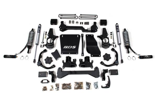 BDS Suspension - 6.5 Inch Lift Kit FOX 2.5 Coil-Over Conversion Silverado/Sierra 2500HD/3500HD 01-10 Diesel Leaf Springs Fox 2.5 Performance Shocks