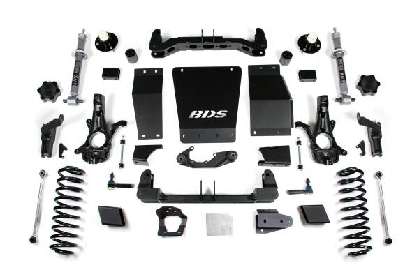 BDS Suspension - 6 Inch Lift Kit Chevy/GMC Suburban Tahoe Yukon/XL 1500 15-19 4WD Autoride Equipped Cast Steel Control Arm