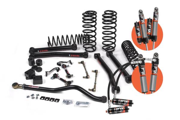 JKS Manufacturing - 2018-2024 Jeep Wrangler JL J-Konnect 2.5 Inch 4 Door w/Fox 2.5 Performance Elite Series Shocks Diesel JSPEC