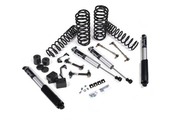 JKS Manufacturing - 2018-2024 Jeep Wrangler JL 1.5 Inch Suspension Lift Kit 1 Inch Rear Coil Spring Fox 2.5 Performance Series Shocks JSPEC