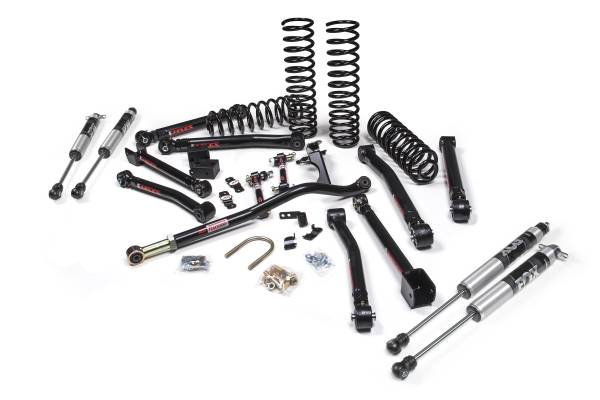 JKS Manufacturing - 2018-2024 Jeep Wrangler JL J-Krawl 3 Inch Lift Kit 2 Door w/Fox 2.0 Performance Shocks Standard Rate Coils JSPEC