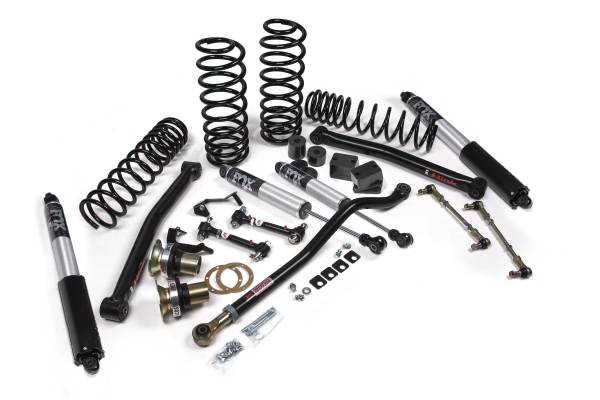 JKS Manufacturing - 2018-2024 Jeep Wrangler JL J-Lander 3.5 Inch Lift Kit 4 Door w/Fox 2.5 Performance Shocks HD Rate Coils JSPEC