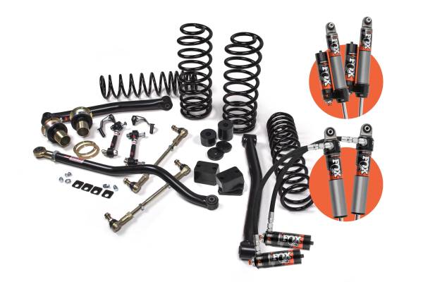 JKS Manufacturing - 2018-2024 Jeep Wrangler JL J-Lander 3.5 Inch Lift Kit 4 Door w/Fox 2.5 Performance Elite Shocks HD Rate Coils JSPEC