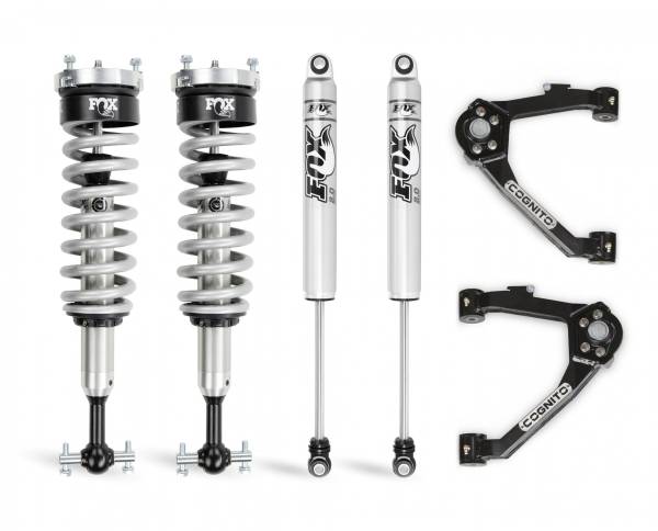 Cognito Motorsports Truck - Cognito 3-Inch Performance Leveling Kit With Fox 2.0 IFP Shocks for 14-18 Silverado/Sierra 1500 2WD/4WD With OEM Stamped Steel/Cast Aluminum Control Arms