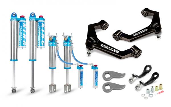 Cognito Motorsports Truck - Cognito 3-Inch Elite Leveling Kit with King 2.5 Reservoir Shocks for 20-22 Silverado/Sierra 2500/3500 2WD/4WD