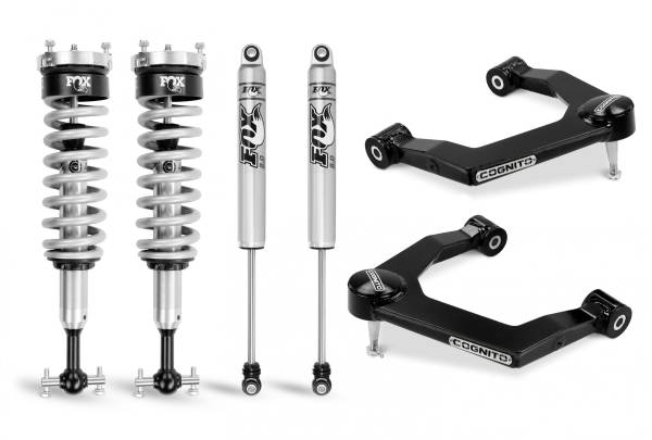 Cognito Motorsports Truck - Cognito 1-Inch Performance Leveling Kit With Fox PS Coilover 2.0 IFP Shocks for 19-22 Silverado Trail Boss/Sierra AT4 1500 4WD