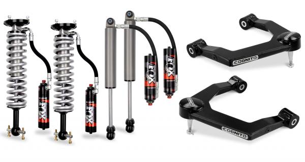 Cognito Motorsports Truck - Cognito 3-Inch Elite Leveling Kit with Fox Elite 2.5 Reservoir Shocks for 19-22 Silverado/Sierra 1500 2WD/4WD