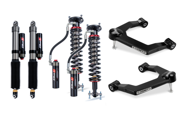 Cognito Motorsports Truck - Cognito 1-Inch Elite Leveling Kit With Elka 2.5 Shocks for 19-22 Silverado Trail Boss/Sierra AT4 1500 4WD