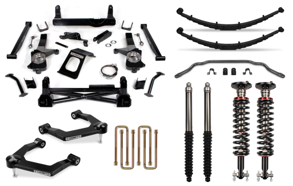 Cognito Motorsports Truck - Cognito 8-Inch Performance Lift Kit with Elka 2.0 IFP Shocks for 19-22 Silverado/Sierra 1500 2WD/ 4WD, including AT4 and Trail Boss