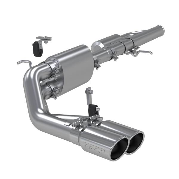 MBRP - 3 Inch Cat Back Exhaust System Pre-Axle Dual Outlet Aluminized Steel For 09-18 Silverado/Sierra 1500 MBRP