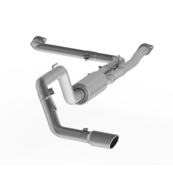 MBRP - 3 Inch Cat Back Exhaust System Single Side Aluminized Steel For 16-20 Nissan 5.6L Titan XD MBRP