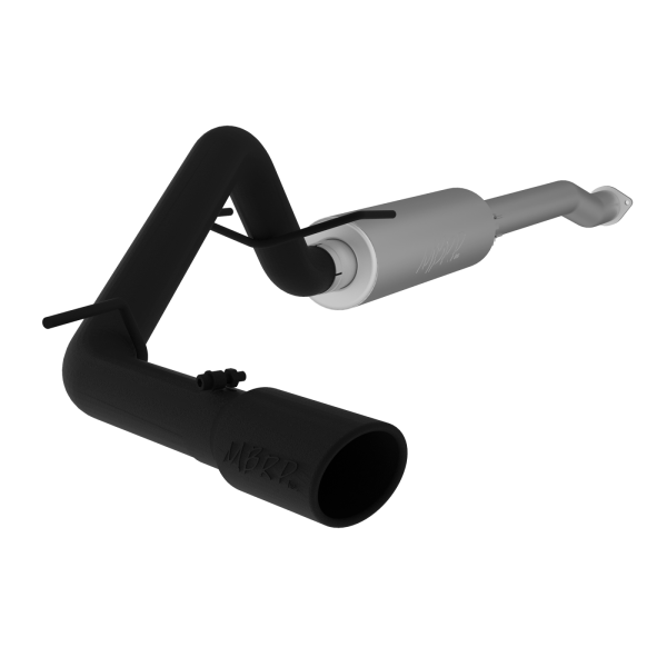 MBRP - Toyota 3 Inch Cat Back Exhaust System For 16-23 Toyota Tacoma 3.5L Single Side Exit Black-Coated Aluminized Steel MBRP