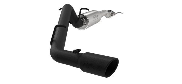 MBRP - 3 Inch Cat Back Exhaust System Single Side Black Coated For 15-16 Colorado/Canyon MBRP