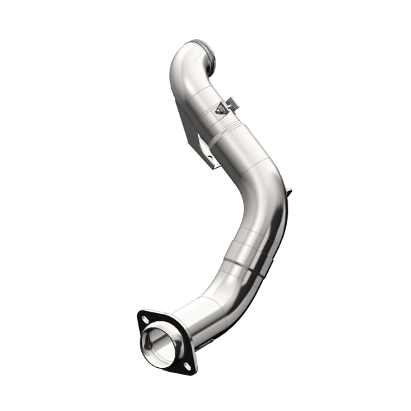 MBRP - 4 Inch Turbo Down Pipe For 15-16 Ford 6.7L Powerstroke Non Cab and Chassis Only Aluminized Steel EO Num. D-763-1 MBRP