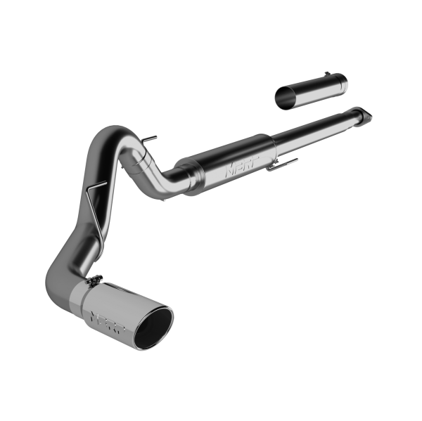 MBRP - 4 Inch Cat Back Exhaust System Single T409 Stainless Steel For 15-20 Ford F-150 2.7L/3.5L EcoBoost Excludes 19 F150 Limited MBRP