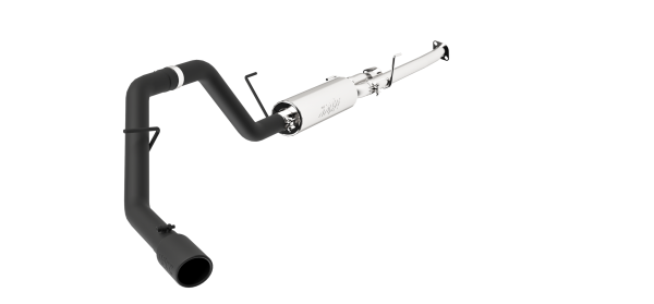 MBRP - Cat Back Exhaust System Single Side Black Aluminized Steel For 09-21 Toyota Tundra 5.7L, EC-Std. and SB/Crew Cab/Short Bed MBRP