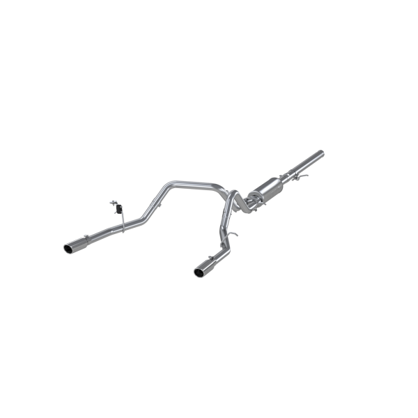 MBRP - 3 Inch Cat Back Exhaust System Dual Split Rear For 14-18 Silverado/Sierra 1500 Aluminized Steel MBRP