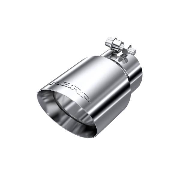 MBRP - Exhaust Tip 4 Inch O.D. Dual Wall Angled Rolled End Fits Aluminized Steel 3 Inch Systems MBRP