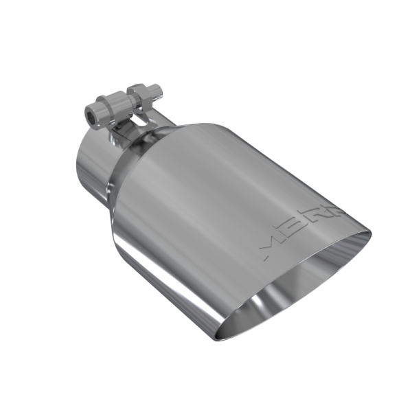 MBRP - Exhaust Tip 4 Inch O.D. Dual Wall Angled Fits Aluminized Steel 2 1/2 Inch Systems MBRP