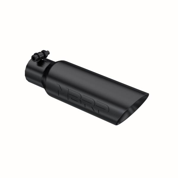 MBRP - Exhaust Tip 3 1/2 Inch O.D. Dual Wall Angled 2 1/2 Inch Inlet 12 Inch Length Black Finish MBRP