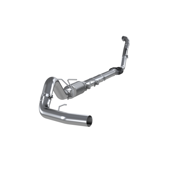 MBRP - 4 Inch Turbo Back Single Side Exit Aluminized, No Tip, For 94-97 Ford F-250/350 7.3L MBRP