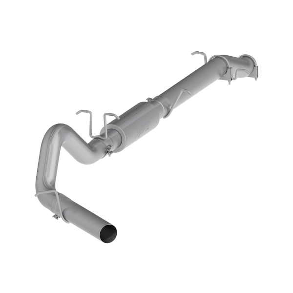 MBRP - 4 Inch Cat Back Exhaust System Single Side Stock Cat For 03-07 Ford F-250/350 6.0L, Extended Cab/Crew Cab MBRP