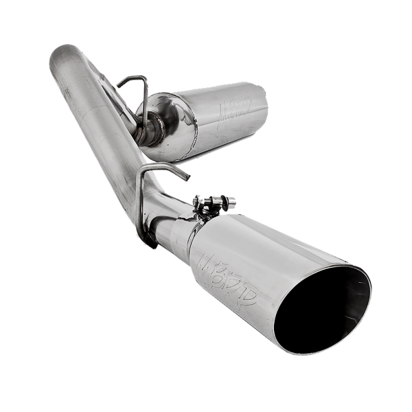 MBRP - Cat Back Exhaust System Single Side Aluminized Steel For 00-06 Jeep Wrangler TJ Inline-4 2.5L, Inline-6 4.0L MBRP