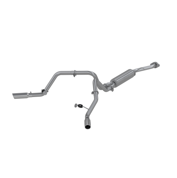 MBRP - Cat Back Exhaust System Dual Split Side Aluminized Steel For 03-07 Silverado/Sierra 1500 Classic 4.8/5.3L RC Short Bed MBRP