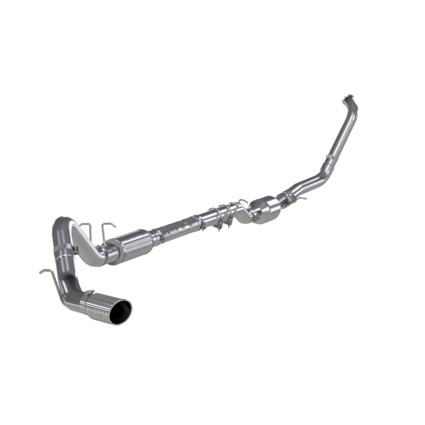 MBRP - 4 Inch Exhaust System Kit Turbo Back For 03-07 Ford F-350/450/550 6.0L Single Side Exit Aluminized Steel MBRP