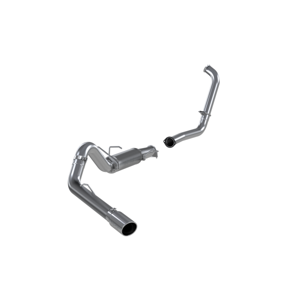 MBRP - 4 Inch Turbo Back Single Side Stock Cat Exit Aluminized Steel For 03-05 Ford Excursion 6.0L MBRP