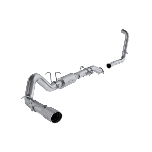 MBRP - 4 Inch Turbo Back Single Side Stock Cat Exit T409 Stainless Steel For 03-07 Ford F-250/350 6.0L Extended Cab/Crew Cab MBRP