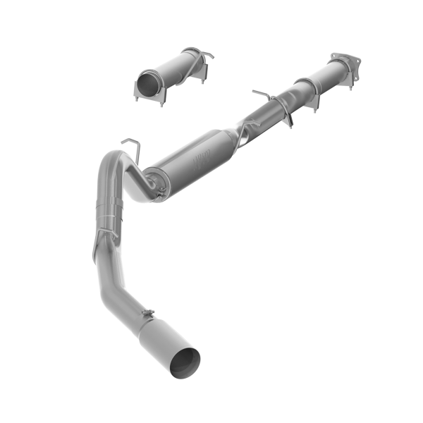 MBRP - 4 Inch Cat Back Exhaust System For 01-05 Silverado/Sierra 2500/3500 Duramax Ext/Crew Cab Single Side Aluminized Steel MBRP