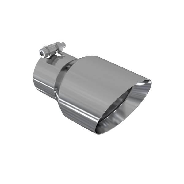 MBRP - Exhaust Tip 4.5 Inch O.D. Dual Wall Angled 3 Inch Inlet 7.7 Inch Length T304 Stainless Steel MBRP