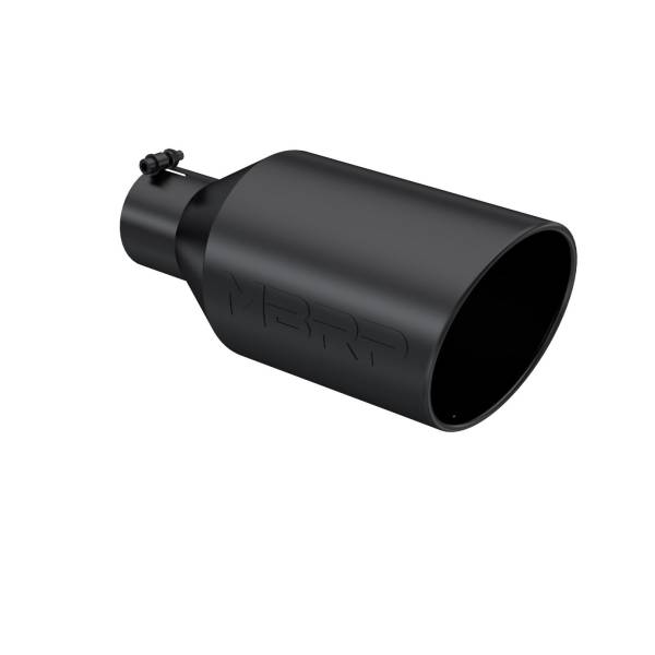 MBRP - Exhaust Tip 8 Inch O.D. Rolled End 4 Inch Inlet 18 Inch Length Black Finish MBRP