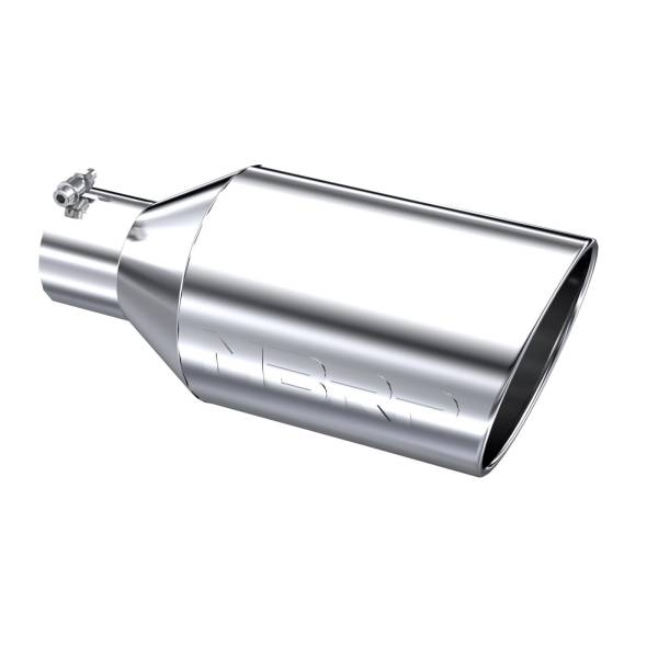 MBRP - Exhaust Tip 8 Inch O.D. Rolled End 4 Inch Inlet 18 Inch Length T304 Stainless Steel MBRP