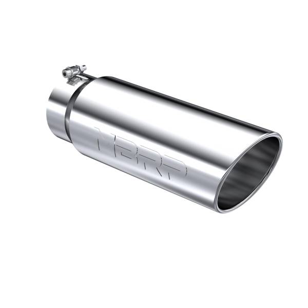 MBRP - Exhaust Tip 6 Inch O.D. Angled Rolled End 5 Inch Inlet 18 Inch Length T304 Stainless Steel MBRP