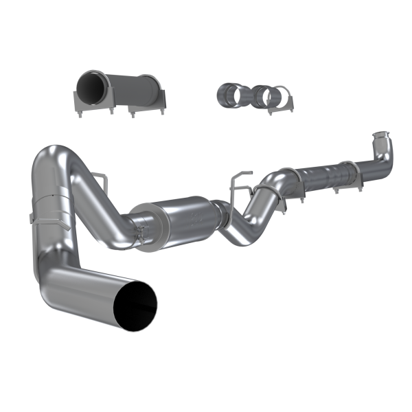 MBRP - 4 Inch Single Side Aluminized Steel No Muffler For 01-07 Silverado/Sierra 2500/3500 Duramax Classic Extended/Crew Cab MBRP