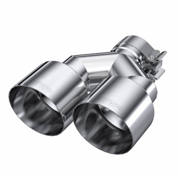 MBRP - T304 Stainless Steel Tip 2.5 Inch ID Dual 4 Inch OD Out 9.55 Inch Length Single Wall MBRP