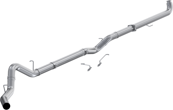 MBRP - 2001-2004 Chevrolet/GMC Silverado/Sierra 2500/3500 6.6L EC/CC 4 Inch Downpipe-Back No Muffler Single Side Exit T409 Stainless Steel MBRP