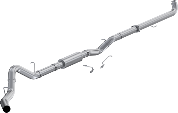 MBRP - 2001-2004 Chevrolet/GMC Silverado/Sierra 2500/3500 6.6L EC/CC 4 Inch Downpipe-Back Single Side Exit Aluminized Steel MBRP