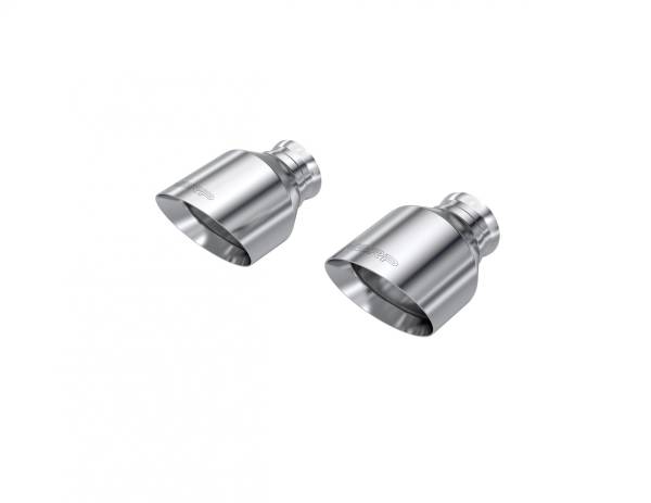 MBRP - 2015-Up Dodge Durango/Charger T304 Stainless Steel Tips, 5 Inch OD Out, Angle Cut, Sold In Pairs MBRP