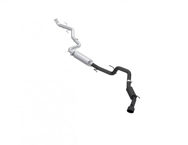 MBRP - 2024-Up Toyota Tacoma 2.4L Armor BLK 3 Inch Cat-Back Exhaust System with Black Tip MBRP