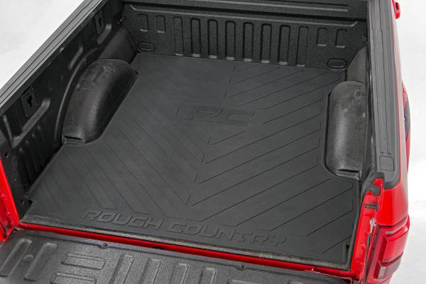 Rough Country - Dodge Bed Mat w/RC Logos 03-18 RAM PU 5 Foot5 Inch Bed Megacab Rough Country