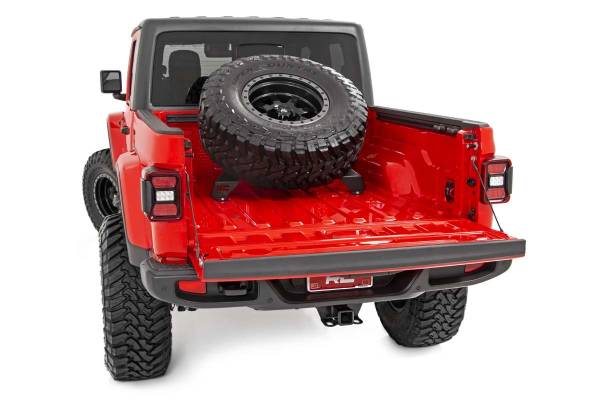 Rough Country - Bed Mounted Tire Carrier 20-Up Jeep Gladiator Rough Country