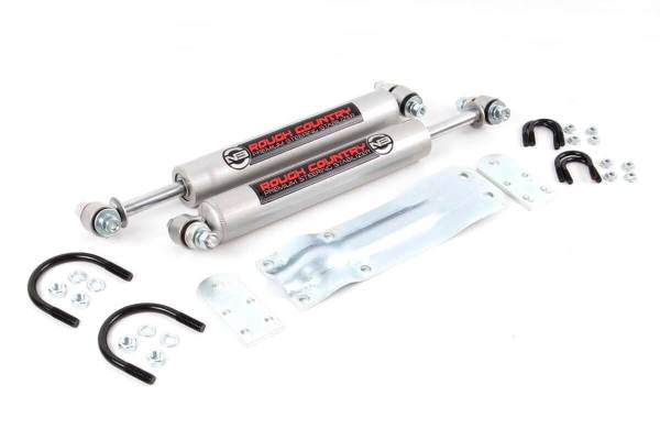 Rough Country - N3 Dual Steering Stabilizer 74-93 Dodge Ramcharger Rough Country