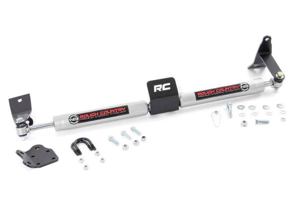 Rough Country - Dodge Dual Steering Stabilizer 03-13 RAM 2500 03-12 RAM 3500 Rough Country