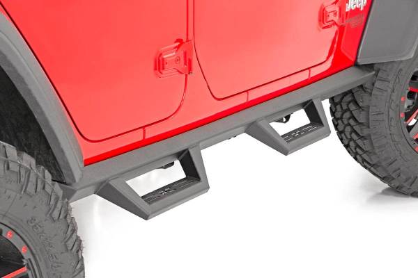 Rough Country - Jeep Contoured Drop Steps 18-20 Wrangler JL Unlimited 4 Door Rough Country